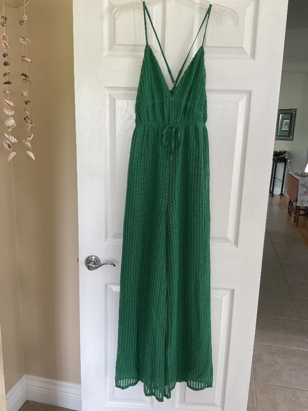 NWT Women’s Green Spaghetti Strap Jumpsuit Size Small by Acoa